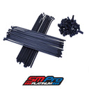 KTM 640 LC4 - Juego de radios traseros de 18" - Buje OEM (98-07)