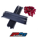 KTM 640 LC4 - Juego de radios traseros de 18" - Buje OEM (98-07)