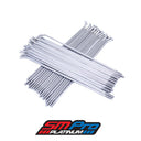 Two sets of polished stainless bulldog spokes for mx, endruo, supermoto and more