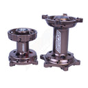 Pair of Magnesium Anodised SM Pro Hubs, with the SM Pro logo etched on the side