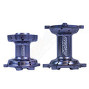 Pair of Titanium Anodised SM Pro Hubs, with the SM Pro logo etched on the side