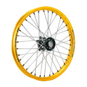 Black Anodised Hub Gold Anodised Rim Black Nipples Front Motocross Enduro Wheel