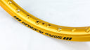21 x 2.15 (36) - Gloss Gold Anodised Alloy Undrilled Tubeless Type Rim (With Safety Hump) with SM Pro Platinum Logo - Undrilled