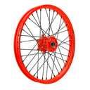 Hunter Orange Cerakote Hub Hunter Orange Rim Black Nipples Black Spokes SM Pro Platinum Motocross Enduro Front Wheel
