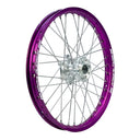 Silver Anodised Hub Purple Anodised Rim Nickel Steel Nipples SM Pro Platinum Motocross Front Wheel